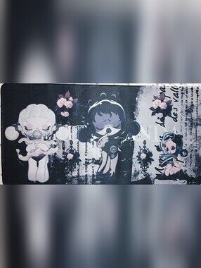 New! Skullpanda Desk/ Gaming Mat 12"X24"